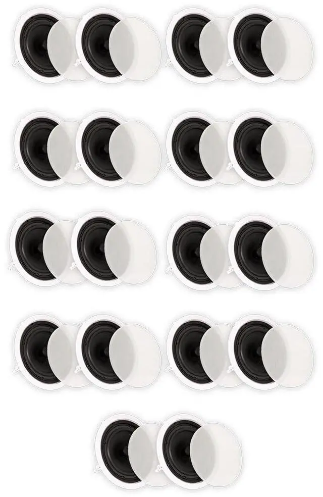 Main image of Theater Solutions TS80C In Ceiling 8" Speakers Surround Sound Home Theater 9 Pair Pack