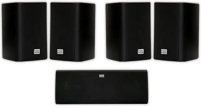 Main image of Acoustic Audio AA351B and AA40CB Indoor Speakers Home Theater 5 Speaker Set