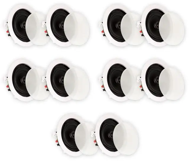 Main image of Theater Solutions TS50C In Ceiling Speakers Surround Sound Home Theater 5 Pair Pack