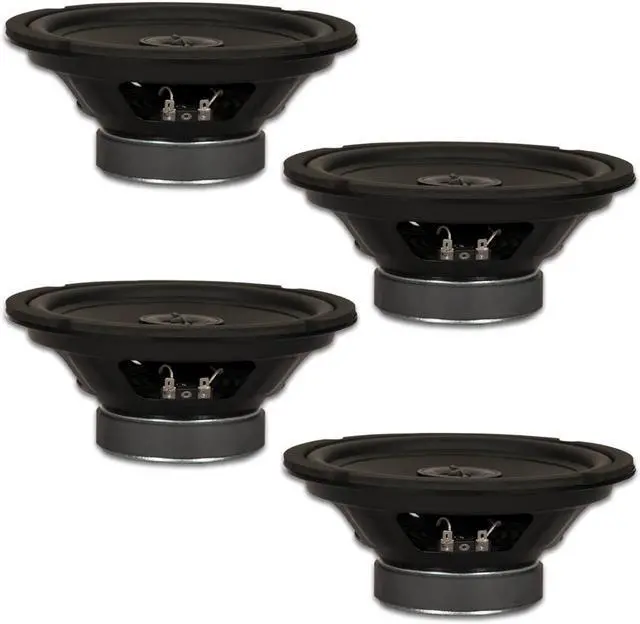 Main image of 4 Goldwood Sound GW-8004/8 Two Way 8" Woofers with Tweeters 50 Watt each 8ohm Speakers