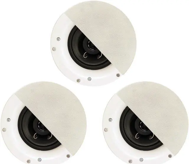 Main image of Acoustic Audio R192 Frameless In Ceiling / In Wall 3 Speaker Set 2 Way Home Theater Surround Speakers