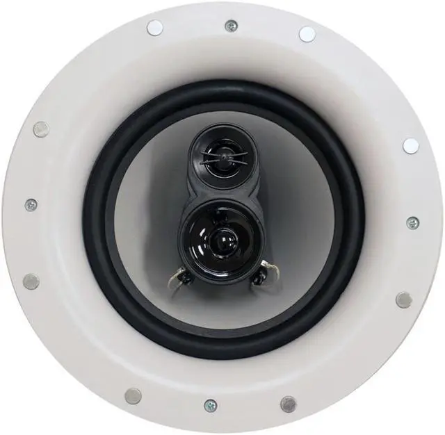 Alt view image 4 of 6 - Acoustic Audio CSic84 Frameless In Ceiling 8" Speaker Pair 3 Way Home Theater Speakers