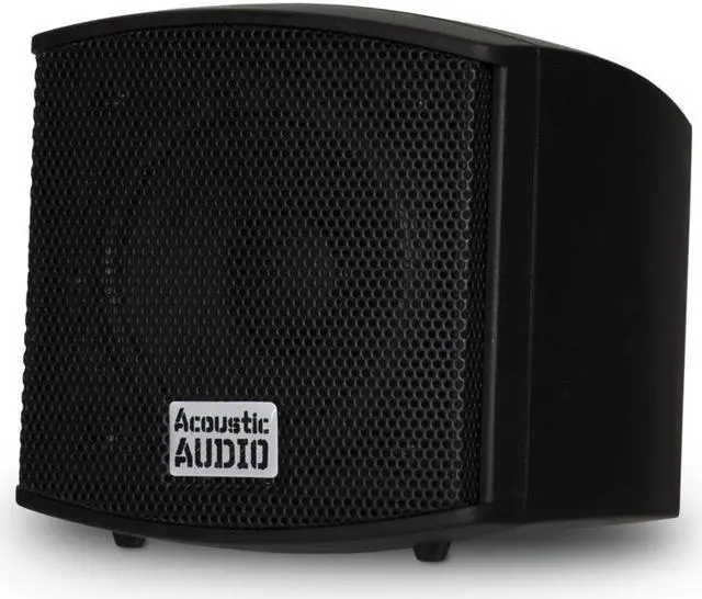 Alt view image 2 of 5 - Acoustic Audio AA321B Mountable Indoor Speakers 2000 Watts Black 5 Pair Pack AA321B-5Pr