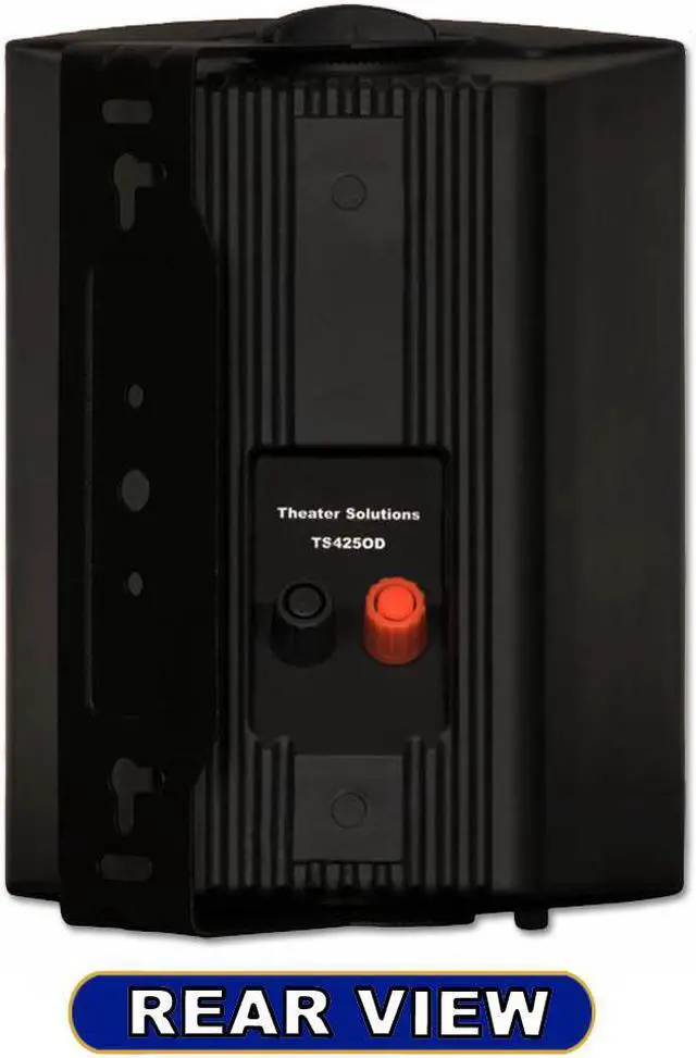 Alt view image 6 of 6 - Theater Solutions TS425ODB Indoor or Outdoor Speakers Weatherproof Mountable Black 4 Pair Pack