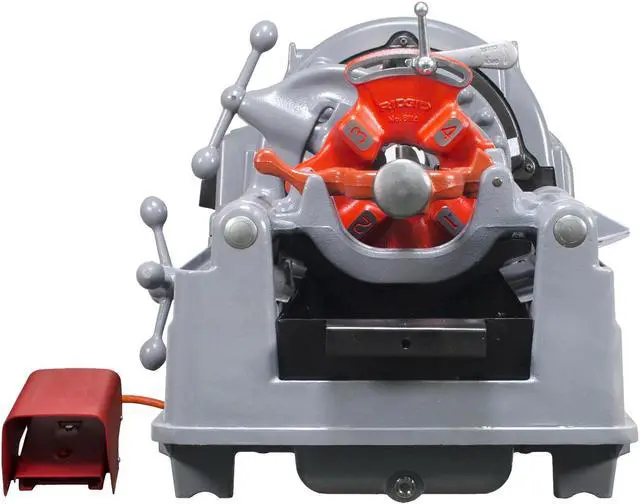 Alt view image 2 of 7 - RIDGID® 535 V3 Pipe Threading Machine with (2) 811A Die Heads and High Speed Steel 47765 47770 Dies