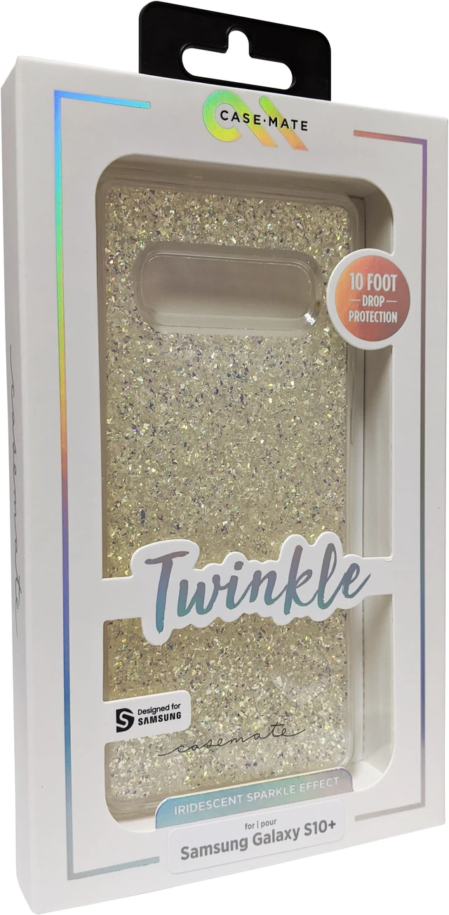 Alt view image 6 of 9 - Case-Mate Twinkle Case for Samsung Galaxy S10 Plus - Stardust