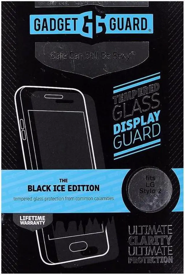 Main image of Gadget Guard Black Ice Tempered Glass Screen Protector for LG Stylo 2
