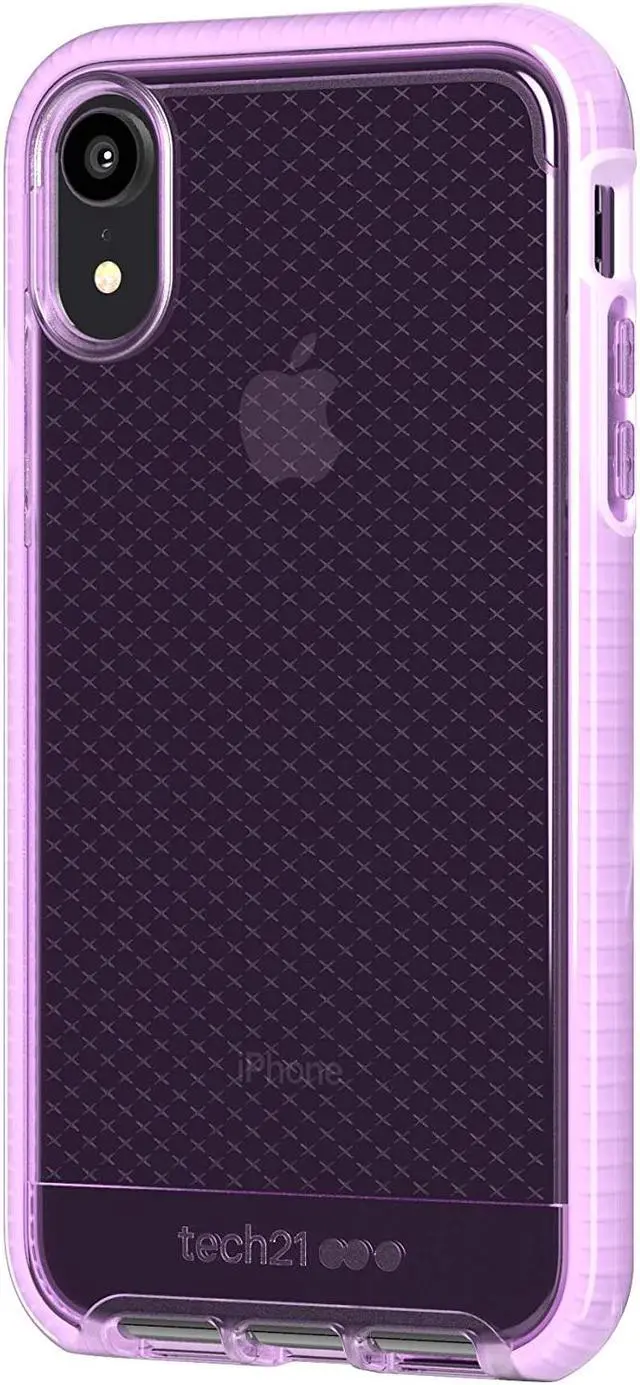 Alt view image 3 of 6 - tech21  evo check case  for apple iphone xr, orchid