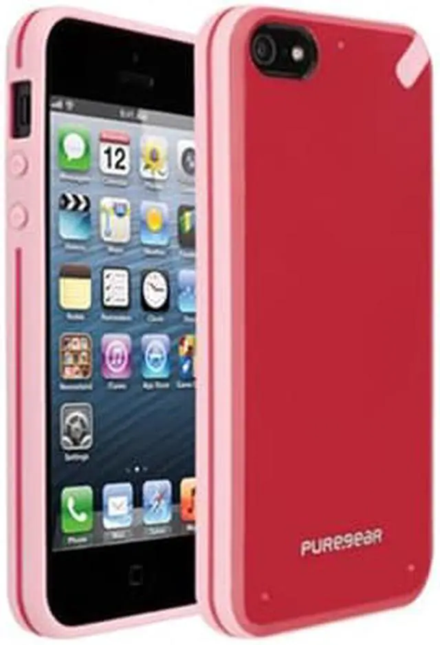 Alt view image 3 of 4 - Puregear Slim shell Case for Apple iPhone 5 (StrawberryRhubarb) - 02-001-01825