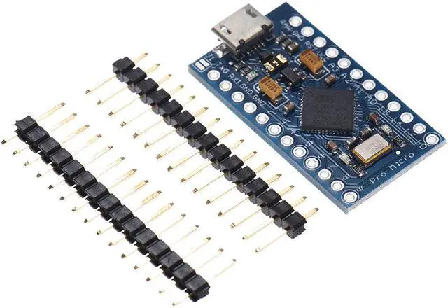 Alt view image 2 of 4 - Expansion Card Promicro 5V Development Board Microcontroller Mini 16M for Arduino 4 channel 10 bit ADC 5 PWM pins 12 DIO