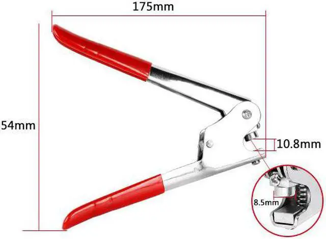 Alt view image 2 of 4 - ELECALL Red Plastic Coated Handle Lead Seal Sealing Pliers Calipers 165mm EAS