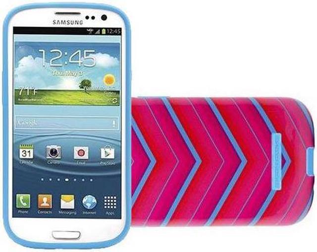 Main image of Body Glove Snap-On Case for Samsung Galaxy S4 (Glossy Pink and Teal Chevron Pattern)