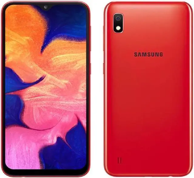 Alt view image 3 of 12 - Samsung Galaxy A10 A105M 32GB Duos GSM Unlocked Phone w/ 13MP Camera - Red