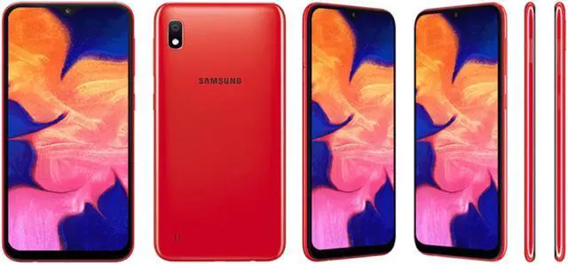 Alt view image 5 of 12 - Samsung Galaxy A10 A105M 32GB Duos GSM Unlocked Phone w/ 13MP Camera - Red