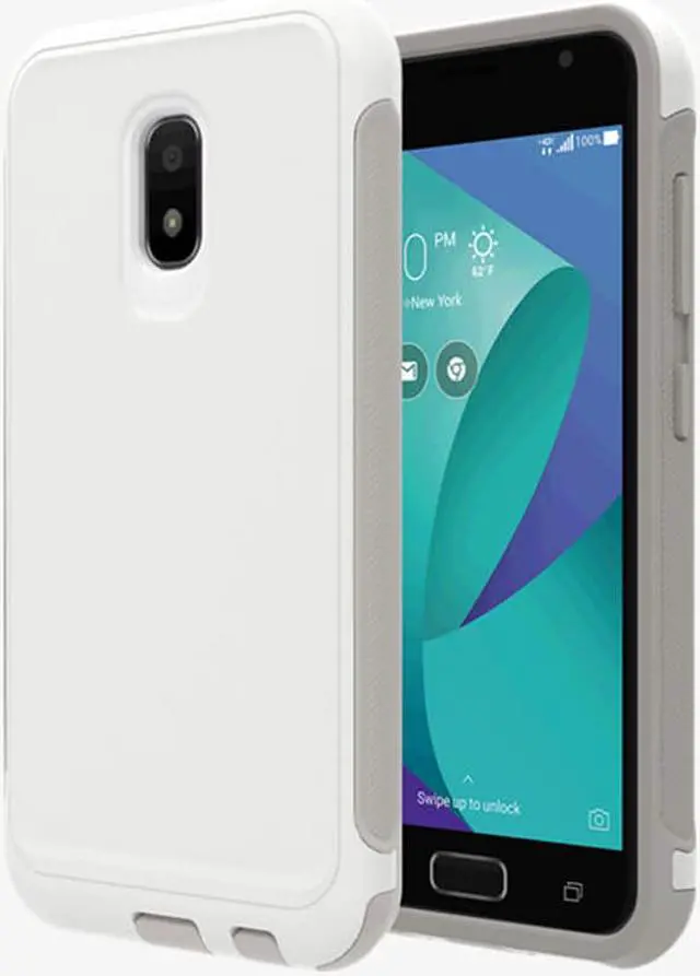 Alt view image 4 of 10 - New OEM Verizon Rugged White/Light Grey Case For ASUS ZenFone V Live