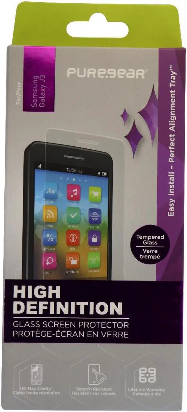 Alt view image 4 of 8 - Puregear 61519PG Tempered Glass Galaxy J3
