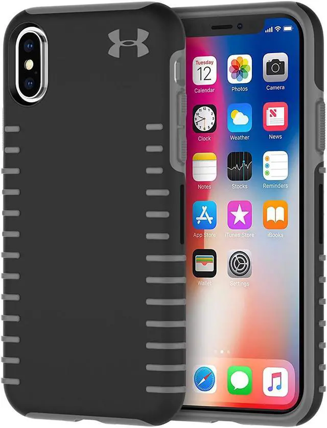Alt view image 5 of 9 - Under Armour UA Protect Grip Case for iPhone X/XS - Black/Graphite