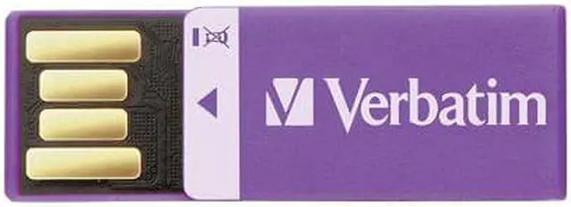 Alt view image 4 of 11 - Verbatim Clip-it USB Drive 16GB White - 16 GB - USB 2.0 - White - 1/Pack