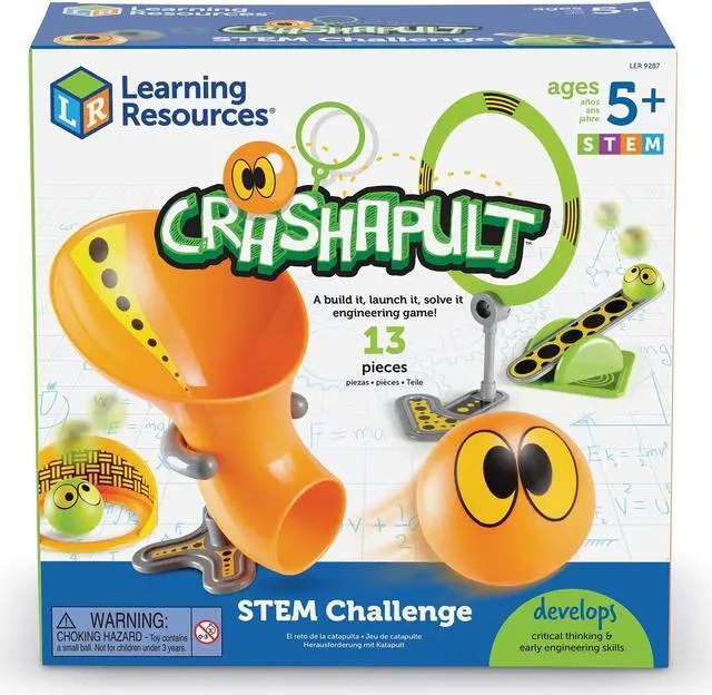 Main image of Learning Resources Activity Set Crashapult 10"Wx10"Lx4-3/5"H Multi LER9287