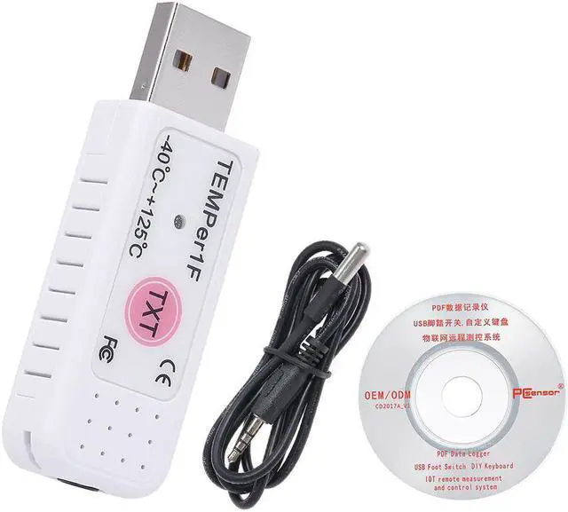 Alt view image 3 of 7 - PC Sensor USB Thermometer Temperature Sensor Data Logger Recorder for PC Laptop White