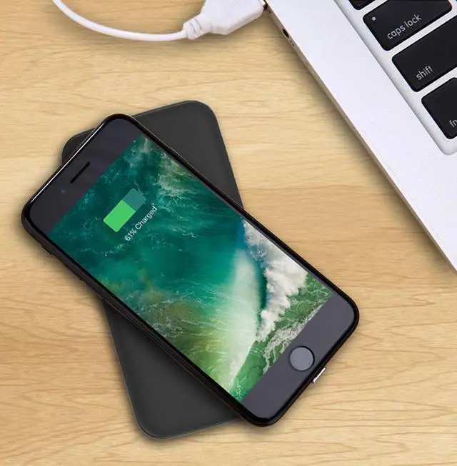 Alt view image 5 of 6 - QI WIRELESS CHARGER RECEIVER ADAPTER STICKER FOR APPLE iPHONE 6 6s 7 PLUS 5 5s