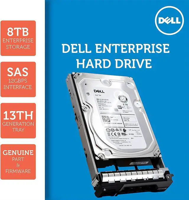 Alt view image 2 of 5 - Dell 400-AMPG 8TB 7.2K RPM NL-SAS 12Gbps 512e 3.5in PowerEdge PowerVault 13G Hot-plug Hard Drive Compatible with 43V7V 400-AHJB 400-AMPD GKWHP 0391KC 0GKWHP 3VMJD 400-AHJD 400-AMPE 400-AMPL