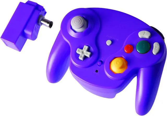 Alt view image 4 of 8 - 2.4G Wireless Controller JoyPad Gamepad for Gamecube NGC Violet