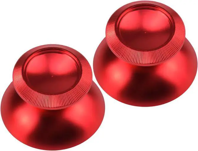 Main image of Aluminum Alloy Metallic Metal Analog Thumbstick for PS4 Dualshock 4 Red
