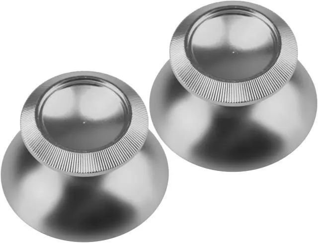 Main image of Aluminum Alloy Metallic Metal Analog Thumbstick for PS4 Dualshock 4 Silver