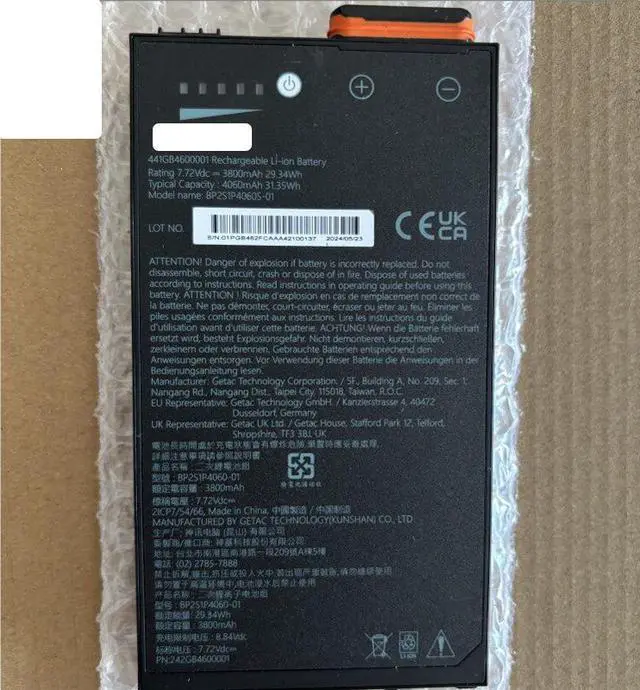Alt view image 4 of 6 - Laptop Battery BP2S1P4060S-01 (7.72V, 4070mAh) for Getac B360 Plus, V120, V120 G1, F120 Rugged Notebooks
