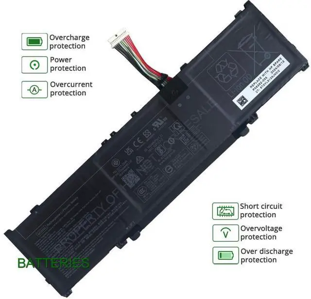Alt view image 2 of 2 - MC03XL Battery for HP EliteBook 8 Flip 13 G1 | 11.55V 52Wh 3-Cell Li-Polymer | Laptop Battery Replacement | Model: C0WV1PA, U7Z65U
