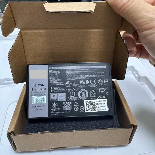 Alt view image 4 of 6 - 6WVHD 451-BDDY Battery for Dell Latitude 7230 Rugged Extreme Tablet | 7.6V 35.6Wh | Replaces FNW8F, 0VDDJY, 0JM6CX | T06H T06H001 Series
