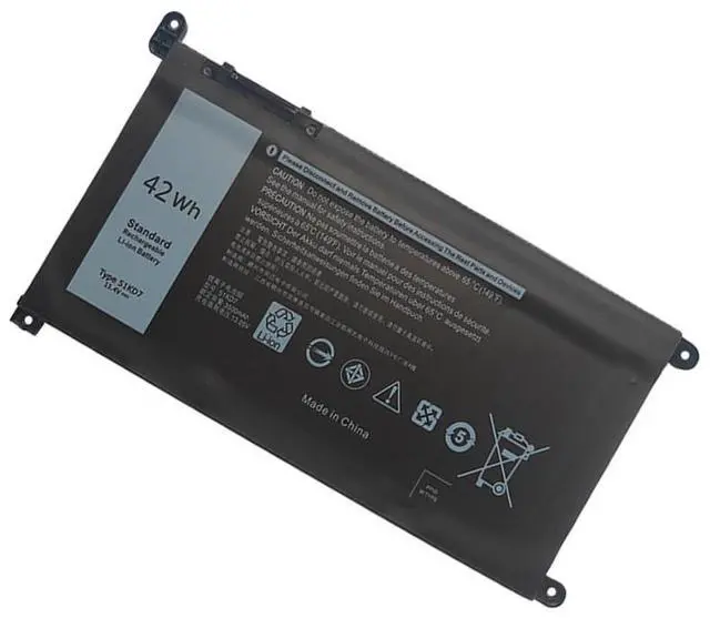 Alt view image 6 of 6 - Premium 51KD7 Replacement Battery for Dell Chromebook 11 3180/3189/5190 & 14 3400 Series - 42Wh High Capacity (11.4V Li-ion) - Compatible with Y07HK FY8XM P28T001 Models