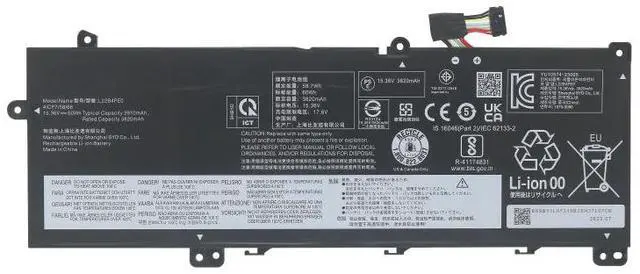 Alt view image 6 of 6 - Premium L22B4PE0 Replacement Battery for Lenovo ThinkBook 14 G6/G7 & K14 G2 Series - 60Wh High Capacity (15.36V Li-ion) - Compatible with L22D4PE0 L22M4PE0 SB11N47475 SB11L67315 Models