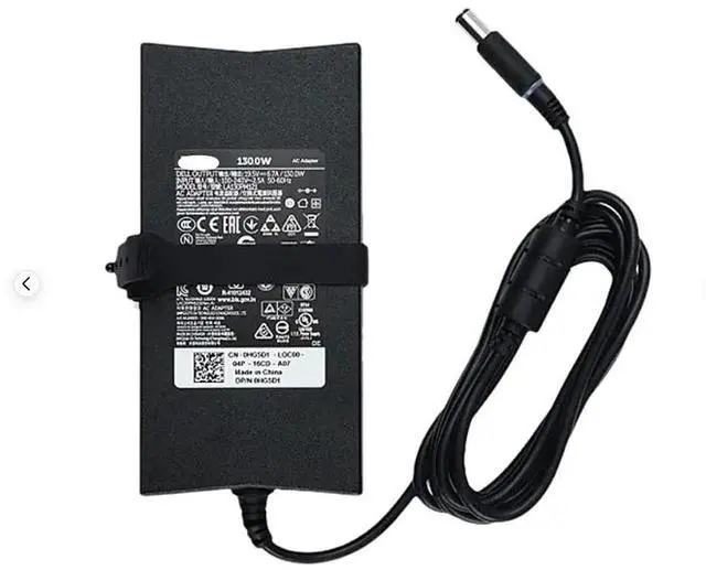 Alt view image 4 of 6 - 130W (120W Compatible) AC Power Adapter for Dell Inspiron 7559/7566/7567 & Latitude Laptops Replacement for Dell 492-BBGP, 19V 6.6ft Cord