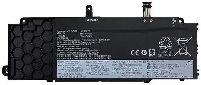 Alt view image 4 of 6 - L22M3P76 L22D3P76 L22L3P76 41.0Wh Replacement Battery for Lenovo ThinkPad X13 Gen 4 & E14 Gen 5/6 E16 Gen 1/2 11.61V Li-ion Compatible with 5B11H56370 5B11H56372