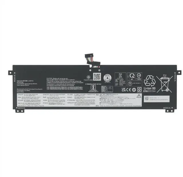Alt view image 4 of 6 - L24D4PG7 L24N4PG7 L24M4PG7 85Wh Replacement Battery for Lenovo ThinkPad E16 Gen 2 & IdeaPad 5 2-in-1 2024 15.6V 5450mAh 6-Cell Li-ion Black