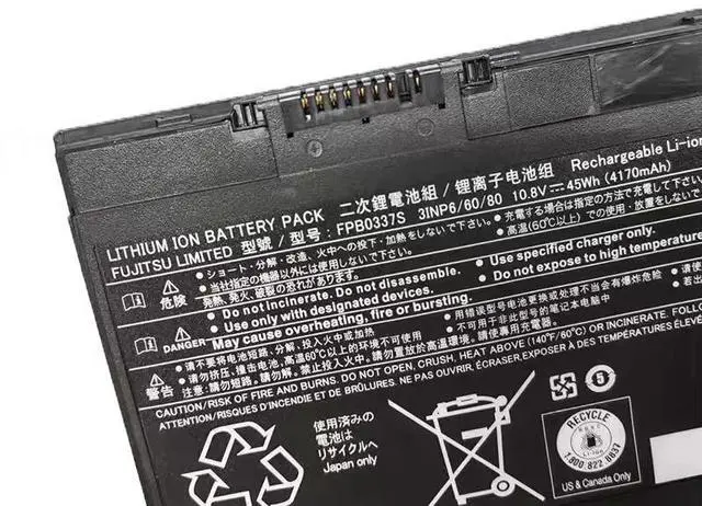 Alt view image 5 of 5 - New 45Wh FPB0337S FPCBP530 Replacement Battery for Fujitsu Limited Lifebook P727 P728 U727