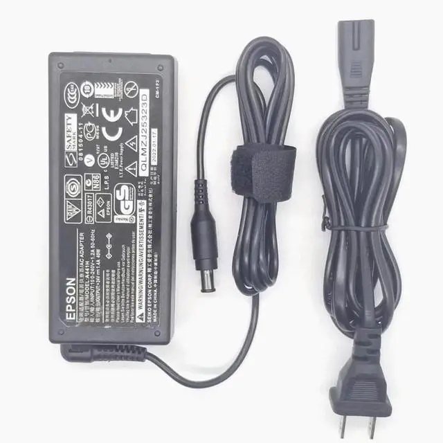 Alt view image 6 of 6 - 4V 2A 48W AC/DC Power Adapter for Epson DS-760 DS-770 DS-775 DS-780N DS-860 DS-870 Scanner Compatible with A471H A472E 6.5mm/6.4mm DC Tip