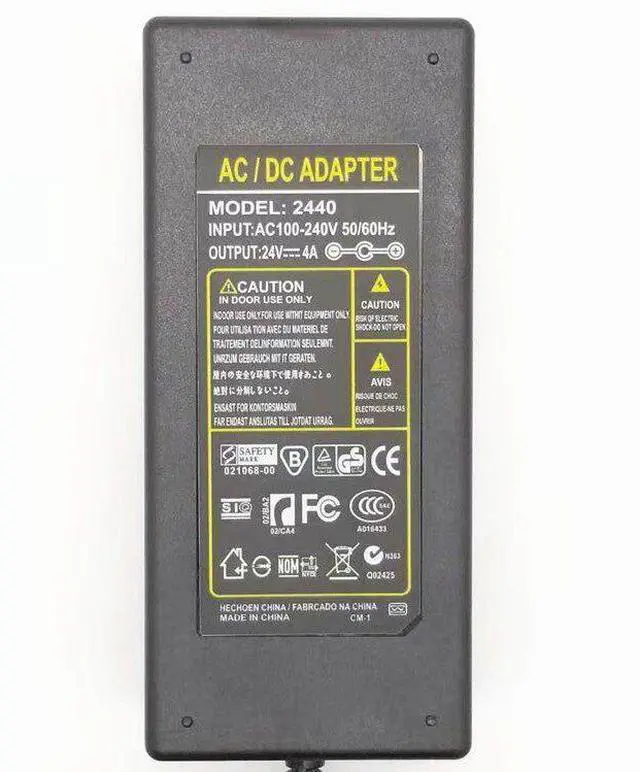 Alt view image 5 of 6 - 24V 4A 96W AC/DC Power Adapter for LED Aquarium Light Universal Fish Tank Light Waterproof LED Strip Light Water Purifier Power Supply 5.5mm x 2.5mm DC Tip