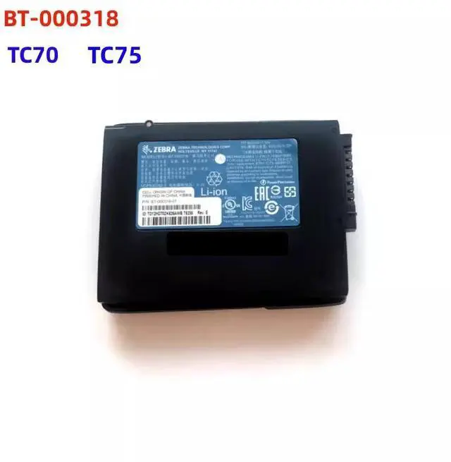 Alt view image 4 of 6 - BT-000318-01 Replacement Battery for Zebra TC70 TC75 TC77 TC72 17.1WH 4629mAh 4.2V Li-ion Compatible with TC70X TC75X TC75AH TC75GK TC75FK