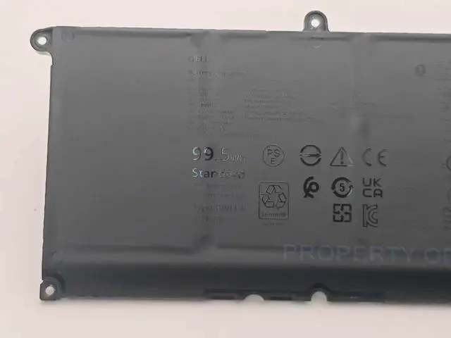Alt view image 3 of 4 - New RWFFJ Battery for DELL XPS 16 9640 XPS 9640 XPS9640-7097SLV-PUS 11.7V 99.5WHR J8FK9 CN-0J8FK9