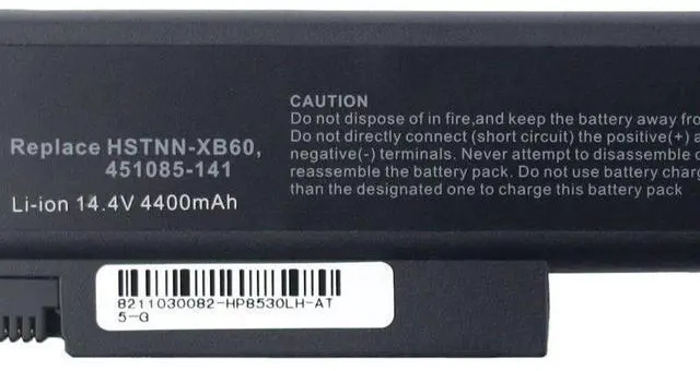 Alt view image 5 of 6 - New 14.4V 73Wh 8-Cell Li-ion Battery for HP EliteBook 8530p 8540w 8730p 8740w Replaces 458274-421 HSTNN-LB60 Grade A Cells 500 Cycles