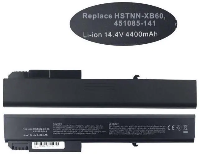 Alt view image 6 of 6 - New 14.4V 73Wh 8-Cell Li-ion Battery for HP EliteBook 8530p 8540w 8730p 8740w Replaces 458274-421 HSTNN-LB60 Grade A Cells 500 Cycles