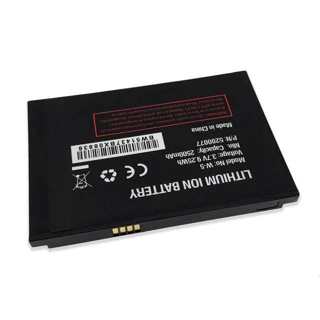 Alt view image 3 of 3 - 3-Pack W-5 2500mAh 9.25Wh Battery for Netgear AirCard 770S 771S 782S AT&T Unite Replaces 2500031 2500060 Grade A Cells 12-Month Warranty