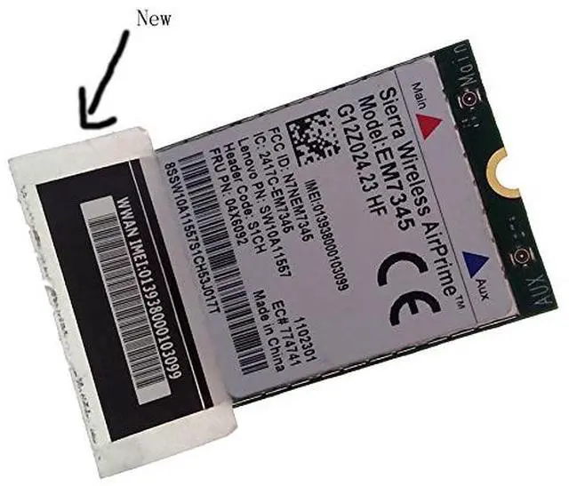 Main image of Seierra Wireless AirPrime EM7345 g12z024.05 for IBM/lenovo ThinkPad GOBI5000 Sierra LTE/HSPA+ 42Mbps M.2 Card 04x6014 T440 X240 X250 Wwan Hspa+ Evdo Ngff Card 4G LTE MOBILE