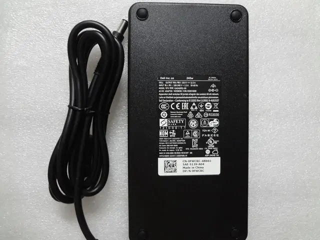 Alt view image 3 of 5 - Original Slim 240W(ONLY) AC Adapter for Dell Thunderbolt Dock TB15 TX2CP