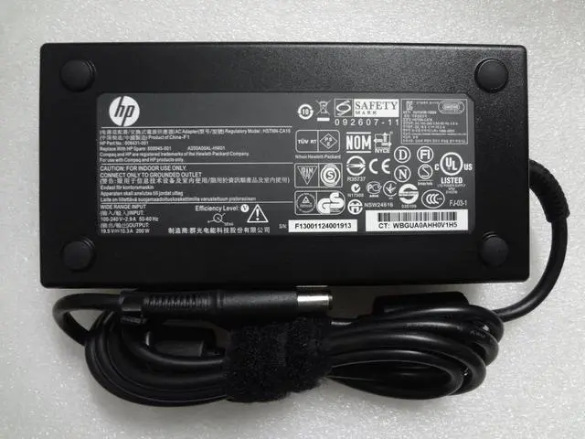 Main image of Genuine 19.5V 10.3A For HP 200W Elitebook 8560w 609945-001 677764-003 AC Adapter