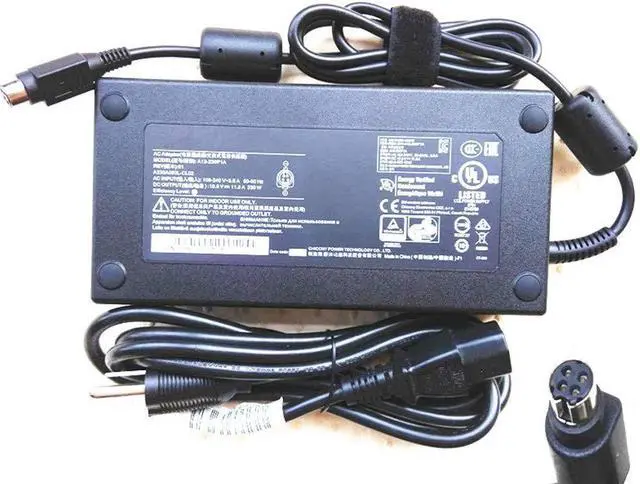 Main image of Replacement AC Adapter 19.5V 11.8A for Clevo P750DM-G P770DM P751ZM Gaming Laptop A12-230P1A A230A003L X01 T5 T5S T5X T7 230W 4 PIN
