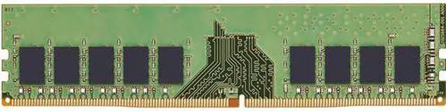 Alt view image 2 of 4 - Kingston 8GB DDR4 SDRAM Memory Module - For Server - 8 GB - DDR4-3200/PC4-25600 DDR4 SDRAM - 3200 MHz Single-rank Memory - CL22 - 1.20 V - ECC - Unbuffered - 288-pin - DIMM